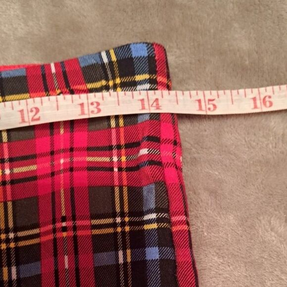 Gretchen Scott Gripe Less Tartan Pull-on Plaid Pants Size Small Ankle Crop - Picture 5 of 13